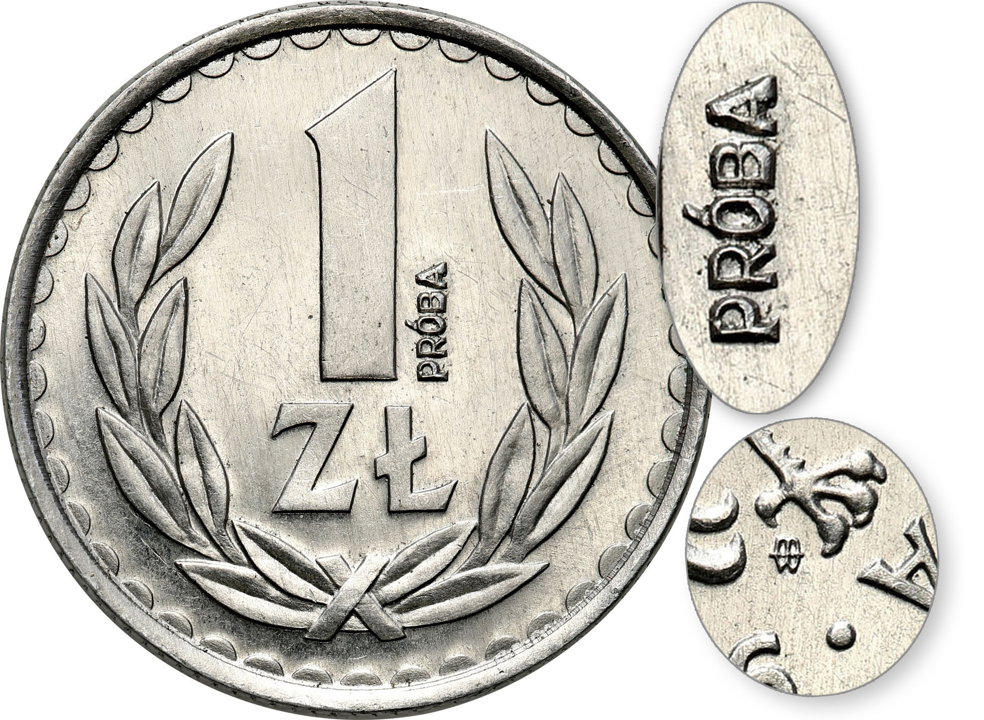 PRL. PRÓBA aluminium 1 złoty 1986 - UNIKAT